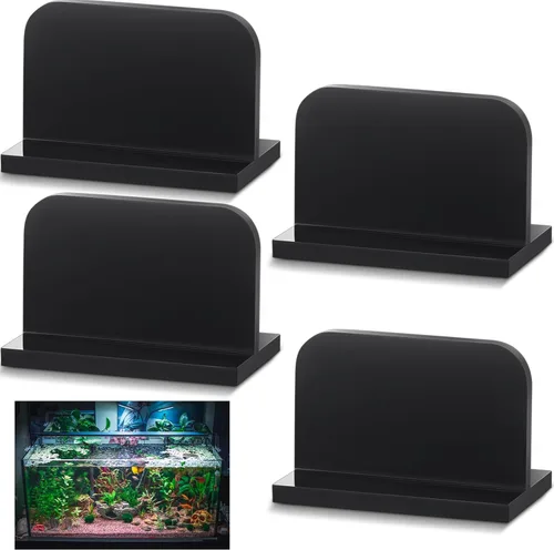 Miniatura 9 de Qunclay 4 manijas de tapa de acuario acrílicas para pecera, asas adhesivas de repuesto para tapa de tanque de peces de acuario, 2.36 x 1.38 pulgadas