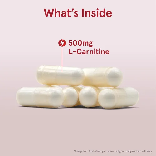 Miniatura 3 de Jarrow Formulas L-Carnitina 500 mg - Cofactor importante para la producción de energía (ATP) a partir de grasas - L-carnitina como tartrato
