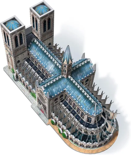 Miniatura 4 de Wrebbit3D Notre-Dame de Paris 3D Puzzle 830 piezas de rompecabezas Colección de castillos y catedrales