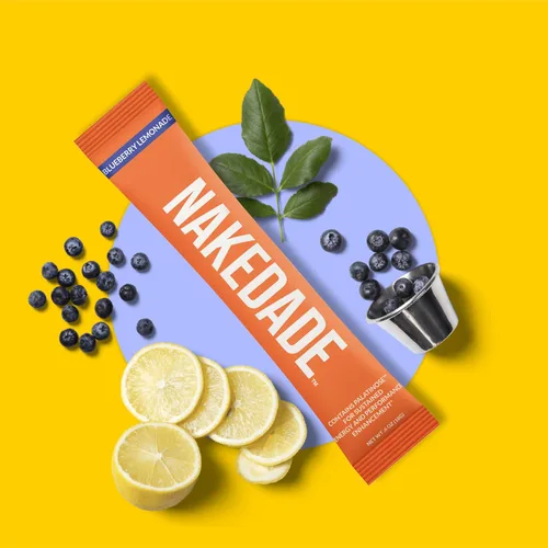 Miniatura 2 de Nakedade Blueberry Lemonade - Polvo de bebida deportiva que mejora el rendimiento, polvo de electrolitos, sin OMG ni edulcorantes artificiales, sin