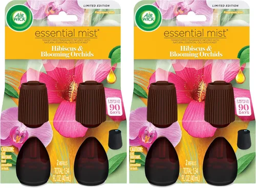 Miniatura 13 de Recambio de Air Wick Essential Mist, 2 unidades, olor a madreselva y frambuesa, difusor de aceites esenciales, ambientador