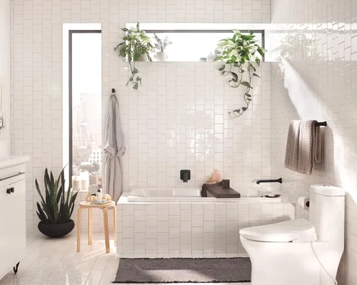 Miniatura 2 de Moen Genta LX Gancho Moderno para Bata o Toalla Negro Mate Individual para Cocina o Baño, BH3803BL