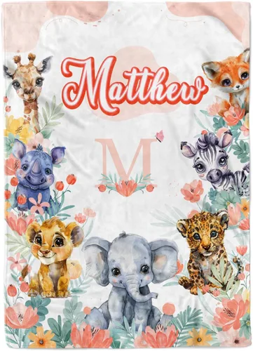 Miniatura 18 de Manta personalizada para niños, manta con nombre personalizado para niños, bebés y adultos, manta de bebé personalizada, regalos únicos para bebés