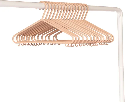Miniatura 4 de 3 Sprouts Perchas de Plástico de Paja de Trigo - Paquete de 30 Perchas para Niños Pequeños para Ropa de Niños y Bebés, Abrigos - Ideal para Niñas
