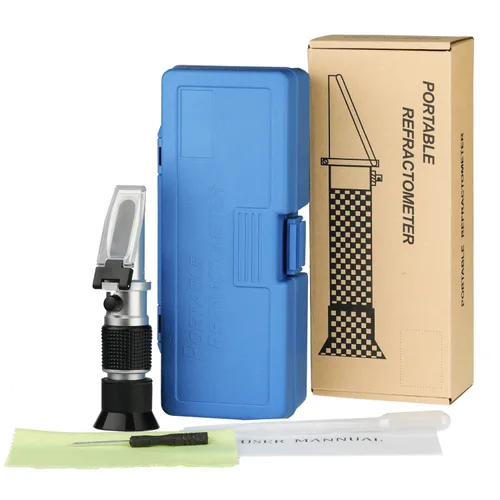 Miniatura 6 de Refractómetro Brix 0 ~ 90%, refractómetro de azúcar portátil, medidor de medición Brix de alta precisión con ATC para frutas, bebidas y jugos, miel