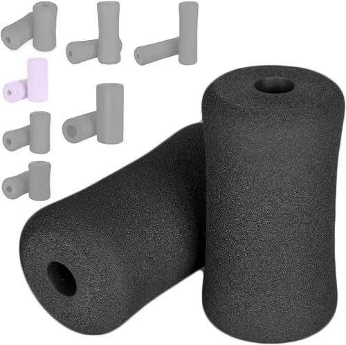 Par de rodillos de espuma de esponja para pies, utilizado para reemplazar equipos de ejercicio de gimnasio, adecuado para varilla de 1 pulgada