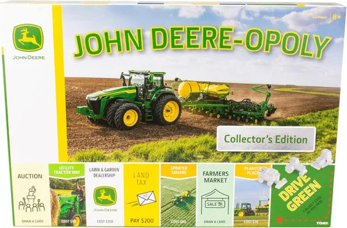 Miniatura 4 de TOMY John Deere-opoly - Juego de mesa para niños, juegos de agricultura cooperativa para niños, juegos de mesa clásicos para la noche