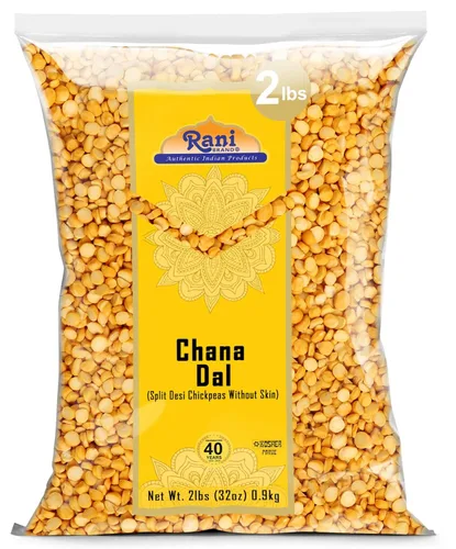Miniatura 10 de Rani Chana Dal (garbanzos desi divididos sin piel) 64 oz (4 libras) 4.0 lbs a granel ~ Todo natural Apto para gluten Sin OMG Kosher Vegano