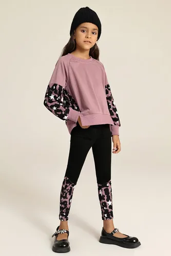 Miniatura 2 de Danna Belle Conjunto deportivo de 2 piezas para niñas, talla 5-12