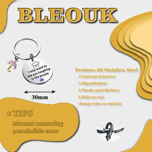 Miniatura 6 de BLEOUK Singer Keychain Singer Fans Jewelry Music Song Lyrics Inspired Keychain