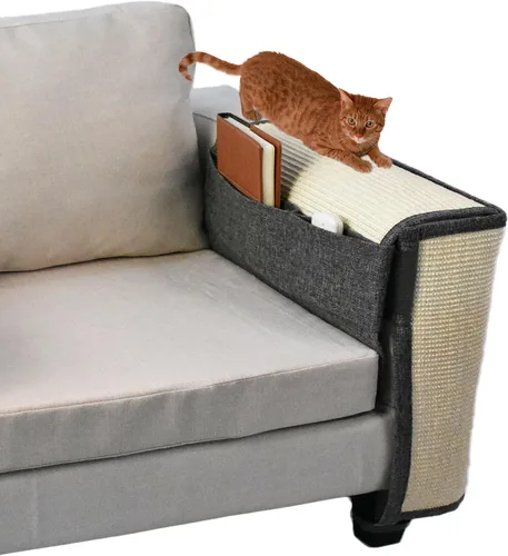 Miniatura 7 de Protector de Sofá contra Arañazos de Gato, 27.6" L*19.6" A Almohadilla Protectora de Muebles contra Arañazos de Gato Protector de Brazo de Sofá