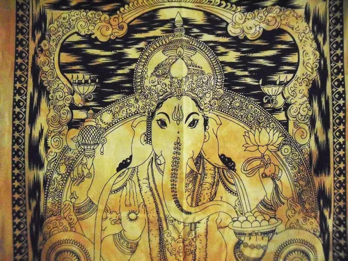 Miniatura 3 de Póster tradicional Jaipur Tie Dye Lord Ganesha, decoración de pared india, tapiz hippie, bohemio para colgar en la pared, decoración de dormitorio