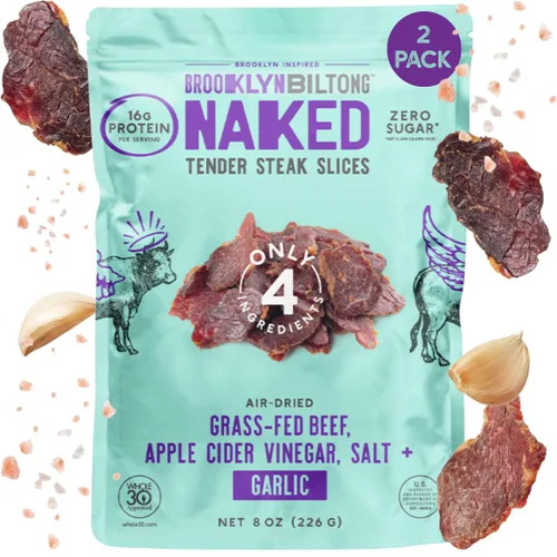 Miniatura 10 de Brooklyn Biltong Regalo de carne seca de res para hombres (Paquete de caja de regalo Biltong de 7) – Carne de res saludable alimentada con pasto