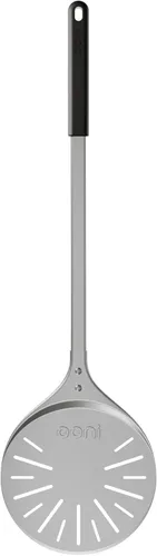 Miniatura 9 de ooni Pala Giratoria para Pizza - Pala para Pizza Perforada de Aluminio de 7 Pulgadas, Volteador de Pizza de Metal Ligero con Mango Largo