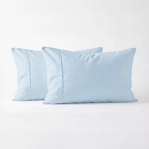 Miniatura 15 de Juego de 4 fundas de almohada tamaño King, color gris oscuro, fundas de almohada egipcias de una sola capa de fibra larga 100% algodón, tejido