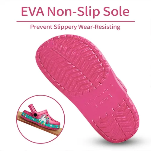 Miniatura 4 de OHSNMAKSL Pantuflas tipo zueco para niños, sandalias de jardín, zapatos de agua, zapatillas de deporte de dibujos animados para niños y niñas