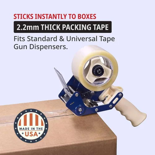 Miniatura 3 de Tape Logic - Cinta de embalaje acrílica de 2 pulgadas x 110 yardas, 2.2 mil, transparente (paquete de 36) rollos de cinta de embalaje resistente