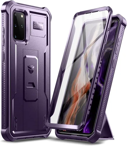 Miniatura 9 de Dexnor Funda para Samsung Galaxy S20+ Plus 5G, [Protector de pantalla y soporte integrados] Protección de grado militar resistente a prueba de Verde
