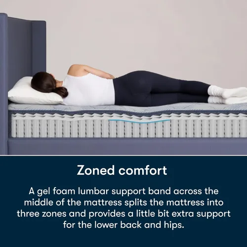 Miniatura 2 de Serta Five Star - Colchón Tranquility de 10 pulgadas, mediano, soporte lumbar zonificado, alivio de presión, espuma refrescante, colchón cama en una