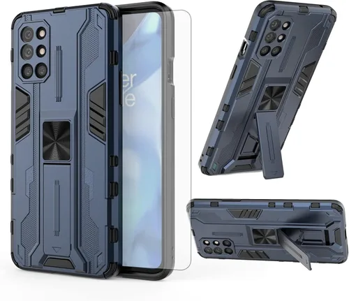 Miniatura 11 de Asuwish Funda para teléfono OnePlus 8T OnePlus8T Plus 9R 5G con protector de pantalla de vidrio templado y Slim Stand Cell One Plus8T5G On + 1 Plus