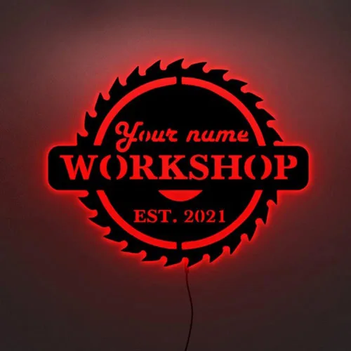 Miniatura 4 de Letrero de neón de garaje personalizado, Letrero LED de garaje, Luces LED de garaje, Letrero de luz de garaje personalizado, Letrero de madera