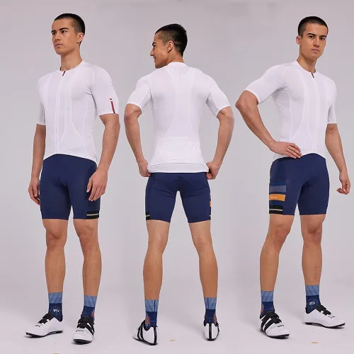 Miniatura 6 de Santic Camiseta de ciclismo de manga corta para hombre con 3 bolsillos traseros