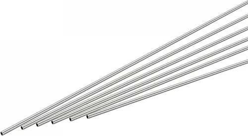 uxcell Tubo redondo de acero inoxidable 304 0.039 in OD 0.006 in espesor de pared 11.811 in longitud 6 piezas