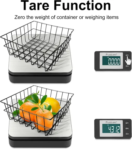 Miniatura 4 de Fuzion Báscula de envío: báscula postal inalámbrica de 110 libras x 0.1 oz, pantalla LCD grande, 5 unidades, báscula digital para paquetes, opciones