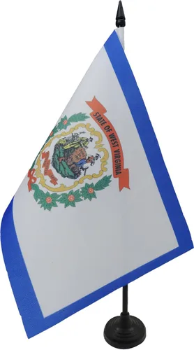 Miniatura 79 de Bandera de mesa de Colorado de 4 x 6 pulgadas, bandera de escritorio del estado de Colorado de EE. UU., 5.9 x 3.9 in, palo y base de plástico negro