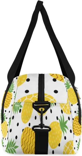Miniatura 6 de Bolsa de lona personalizada para niños, patrón de flor de arándano y fresa, bolsa de gimnasio deportiva personalizada para niños y niñas, bolsas