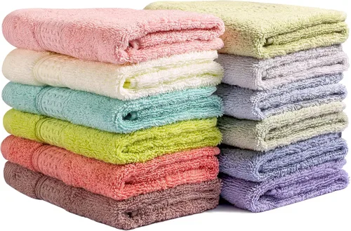 Toallas para cuerpo y cara, juego de toallas de baño absorbentes a granel, toallas de hotel 100% algodón para baño, toallas duraderas y suaves