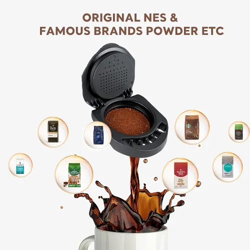 Miniatura 4 de i Cafilas Adaptador de café reutilizable para Dolce Gusto, convertidor recargable compatible con Piccolo XS/Genio S, bricolaje tu café en polvo 1