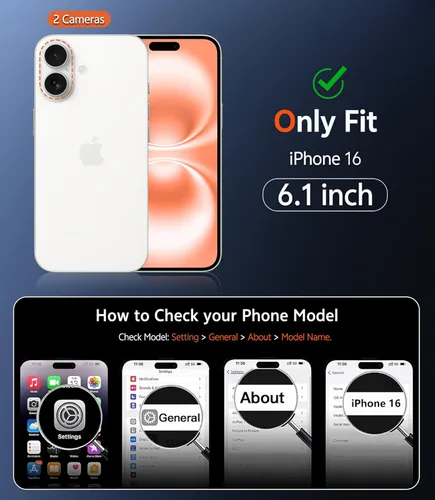 Miniatura 1315 de FNTCASE Funda para iPhone 13 Pro-Max: Fundas magnéticas transparentes compatibles con Magsafe Slim anti amarillamiento protección contra caídas