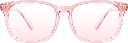 Miniatura 23 de TIJN Lentes de bloqueo de luz azul para mujeres y hombres, marco transparente cuadrado, anteojos nerd anti luz azul, gafas para pantalla