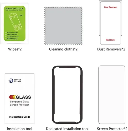 Miniatura 7 de [Compatible con huellas dactilares] [2 unidades] de vidrio templado para Google Pixel 6 protector de pantalla [2021], con [alineación] diseñado