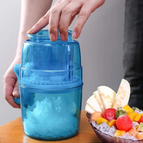 Miniatura 6 de Máquina de afeitar de hielo y cono de nieve, máquina de cono de nieve manual portátil de alta calidad y máquina de hielo afeitado con bandejas