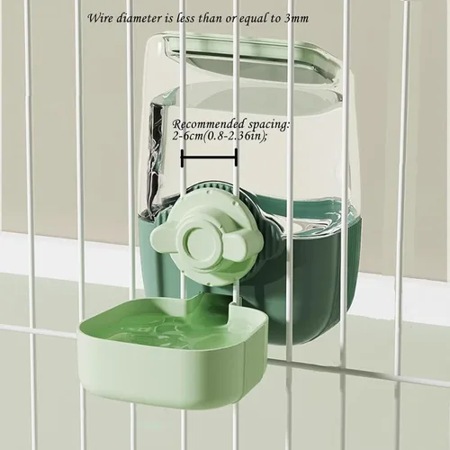 Miniatura 9 de Comederos automáticos colgantes para perros y gatos, comedero automático para conejos sin goteo, dispensador de jaulas de alimentación de mascotas