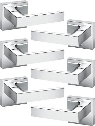 Miniatura 116 de KNOBWELL - Juego de cerradura con 1 picaporte resistente para puertas de una cara, ideal para puertas interiores reversibles, 0.93 libras