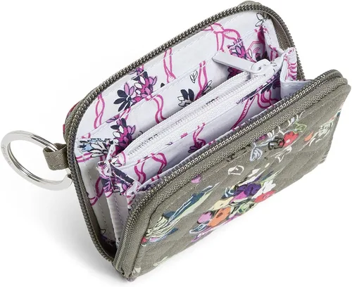 Miniatura 2 de Vera Bradley Cartera pequeña de algodón con cremallera para mujer con protección RFID