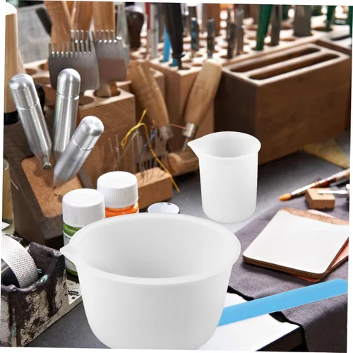 Miniatura 2 de TEHAUX 2 juegos de moldes de silicona kits de resina moldes para resina silicona taza medidora moldes de resina tazas medidores de resina