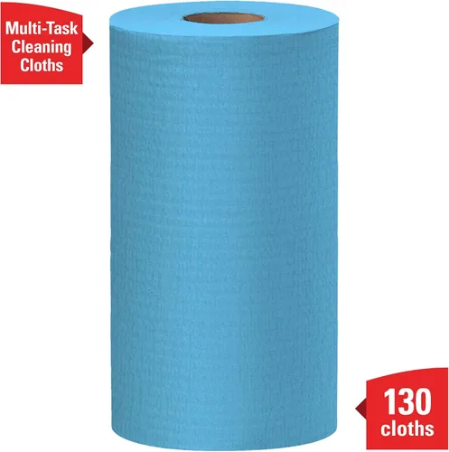 Miniatura 3 de WypAll GeneralClean X60 - Toallitas de limpieza multitarea (35411), toallas fuertes y absorbentes, color azul