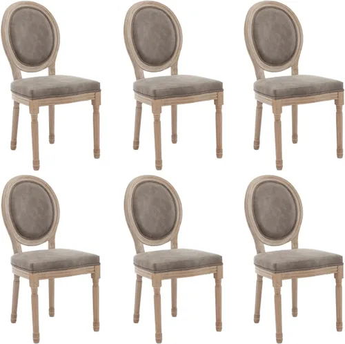Miniatura 35 de chairus Juego de 2 Sillas de Comedor Estilo Granja Sillas de Comedor de Casa de Campo Francés Sillas Tapizadas de Tela Vintage con Respaldo Redondo