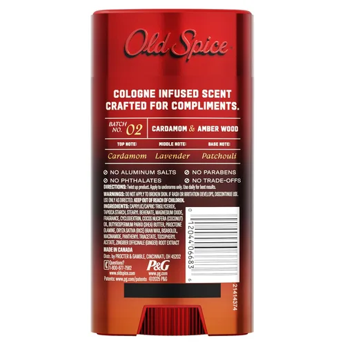 Miniatura 16 de Old Spice The Spice Alchemist Collection, desodorante sin aluminio para hombres, aroma infundido de colonia 24/7, fórmula sin intercambio, libre