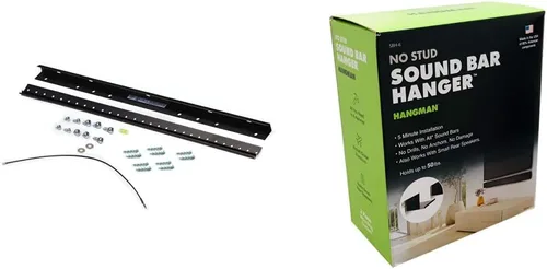 Miniatura 9 de Hangman Percha de TV para exteriores de 32" a 80" hasta 100 libras de perfil bajo VESA sin perno prisionero Montaje en pared Ladrillo Concreto