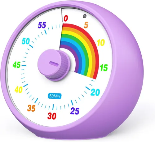 Miniatura 11 de Temporizador visual para niños, temporizador de cuenta regresiva de 60 minutos para aula, oficina, cocina, temporizador de escritorio, herramientas