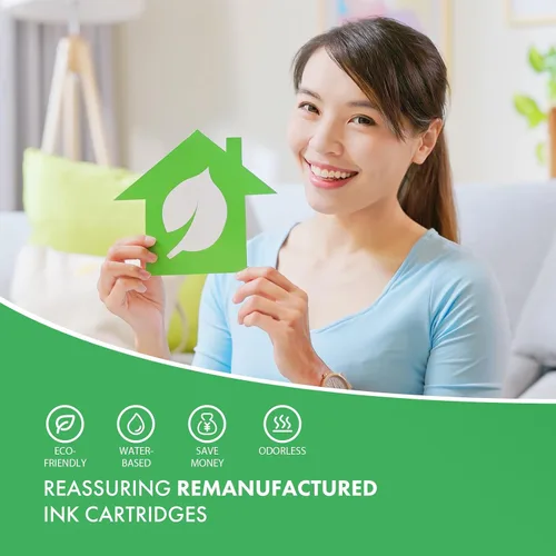 Miniatura 7 de Cartuchos de tinta remanufacturados de repuesto para HP Ink 63 63XL compatibles con impresoras OfficeJet 3830 4650 4655 5255 5258 5200 Envy 4510