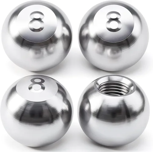 Miniatura 68 de 4 piezas tapas de vástago de válvula de neumático estilo bola 8, cubiertas universales de vástago de válvula de neumático con núcleo de cobre a
