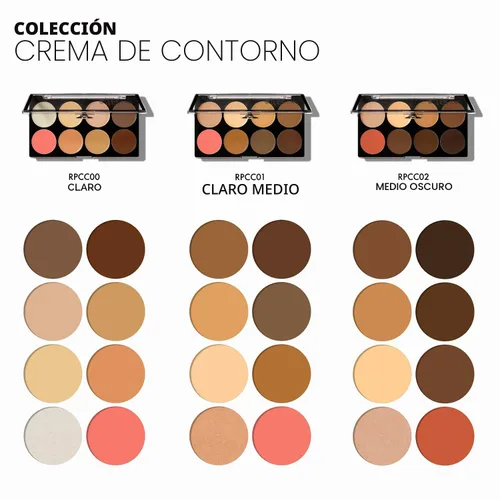 Miniatura 7 de Ruby Kisses Acabado Impecable con Paleta de Maquillaje de Contorno en Crema 3D – Ligera, Multi-Paleta, Base de Contorno, Crema, Esculpe y Destaca