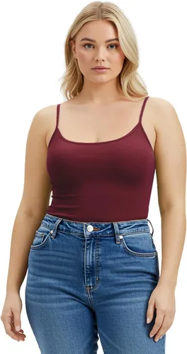 Miniatura 271 de Emmalise Camisola larga casual básica para mujer, con tirantes ajustables, top en capas