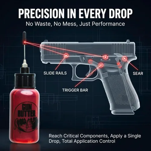 Miniatura 6 de Engrasador de agujas (1 onza líquida) - Lubricante de pistola multiusos y limpiador de pistolas Aceite lubricante para pistola EDC, cañones